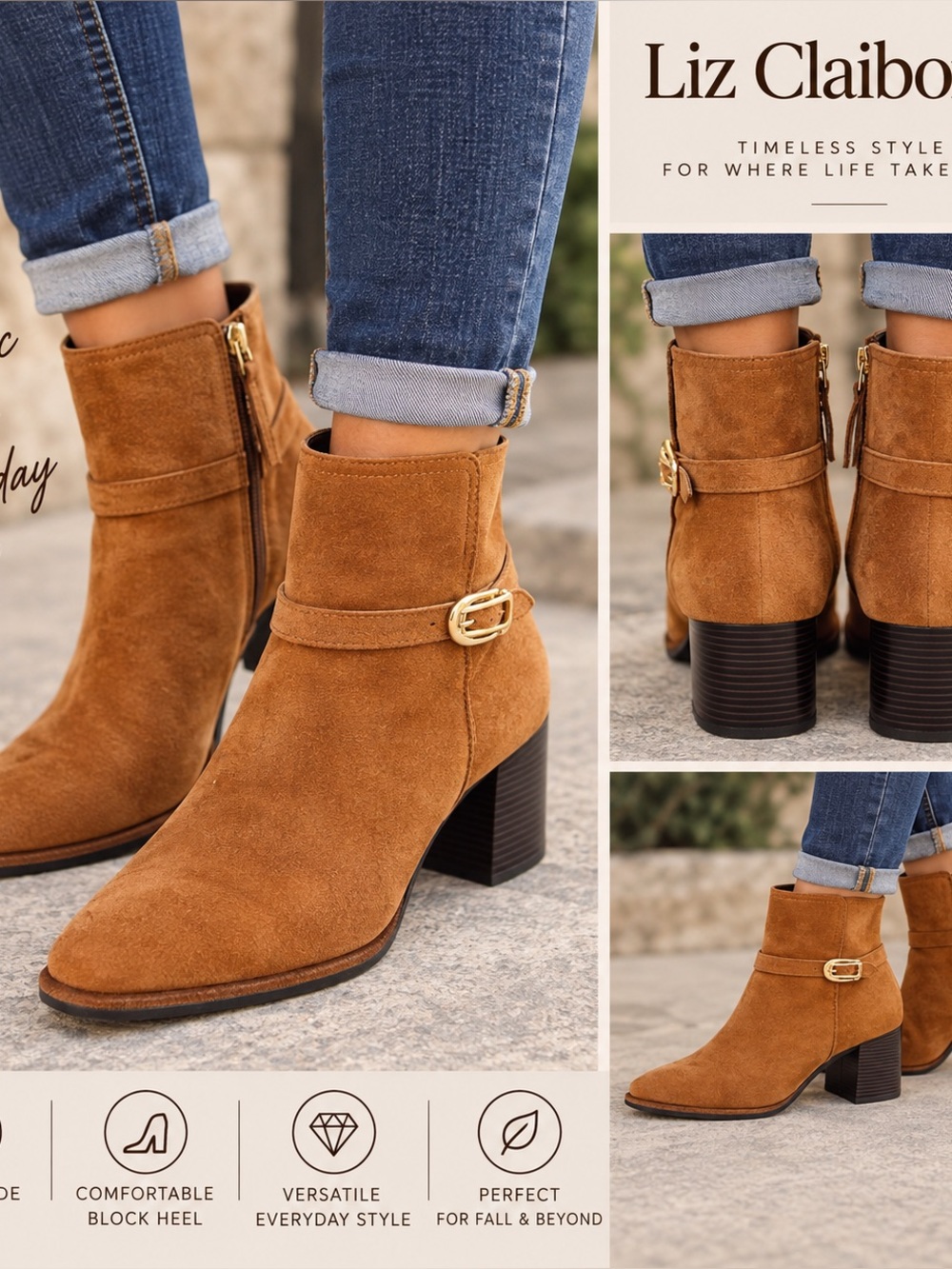 Women's Liz Claiborne Ankle boots size 10